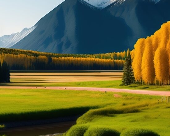 Ai Digital Painting, Maze, Landscape, Highland, Field, Rural