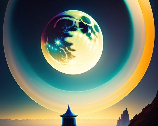 Free Ai Art No Sign Up, Moon, Planet, Globe, World, Icon