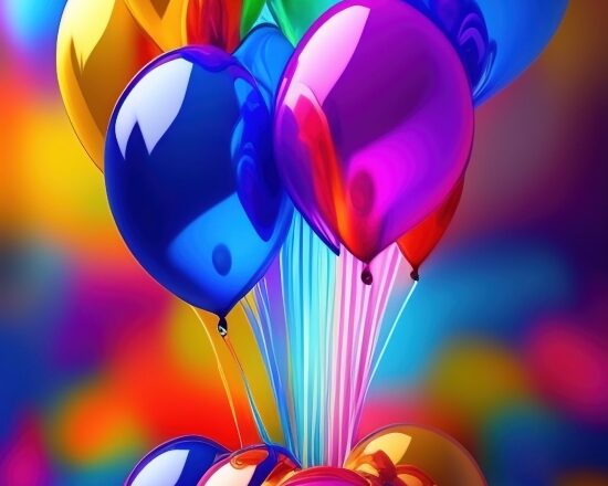 Free Ai Photo Editor Online, Balloon, Colorful, Party, Confetti, Celebration