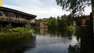 Free Stock Film Footage, Boathouse, Shed, Outbuilding, Water, Lake