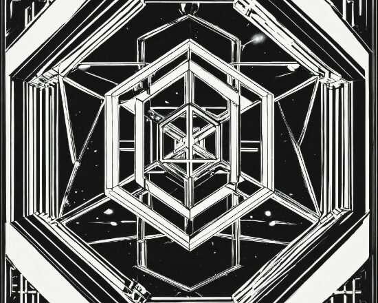 Black, Font, Art, Rectangle, Triangle, Symmetry