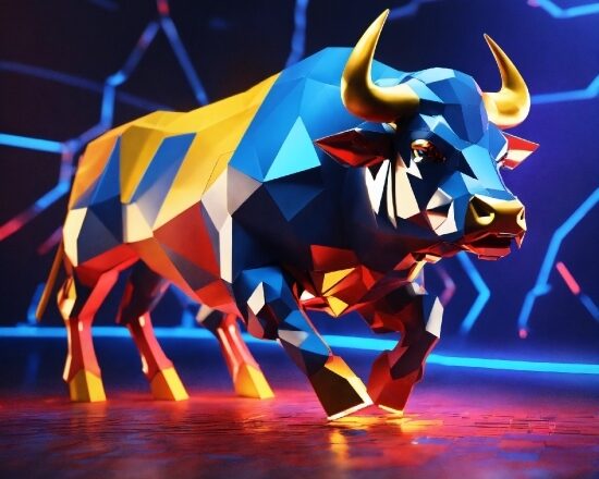 Bull, Performing Arts, Entertainment, Art, Horn, Electric Blue