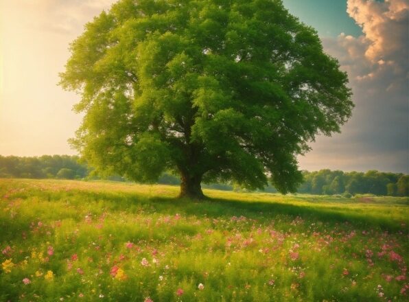 Cloud, Sky, Plant, Flower, Green, Natural Landscape