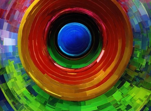 Colorfulness, Light, Green, Blue, Art, Circle