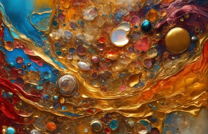 Liquid, Water, Amber, Art, Glass, Pattern