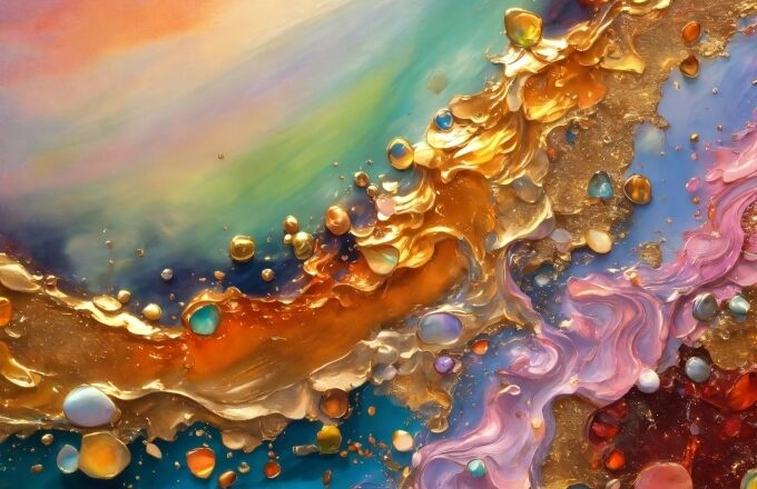 Liquid, Water, Nature, Orange, Paint, Art