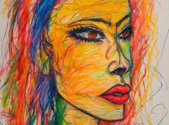 Painter, Art, Colorful, Acrylic, Face, Fantasy