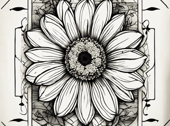 Plant, Flower, Eye, Petal, Black-and-white, Style