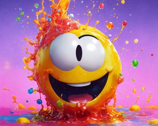 Smile, Water, Liquid, Cartoon, Light, Happy