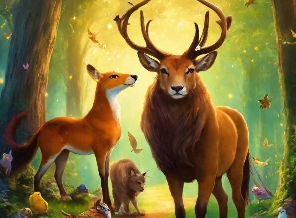 Vertebrate, Green, Elk, Deer, Plant, Organism