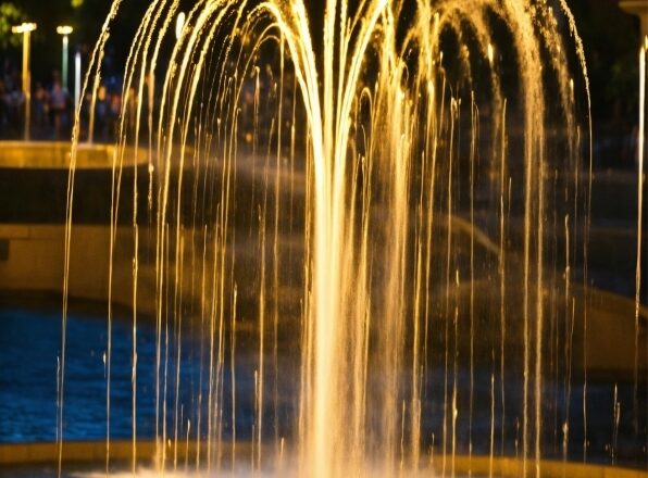 Water, Fountain, Nature, Sky, Body Of Water, Font