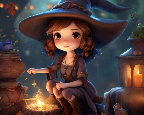 Cartoon, Lighting, Mammal, Hat, Cg Artwork, Witch Hat