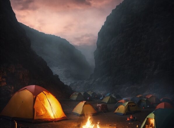 Cloud, Atmosphere, Sky, Tent, Mountain, Ecoregion