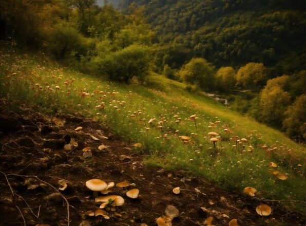 Cloud, Mountain, Plant, Sky, Plant Community, Flower