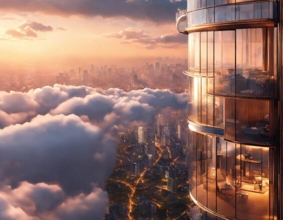 Cloud, Sky, Building, Atmosphere, Skyscraper, Tower