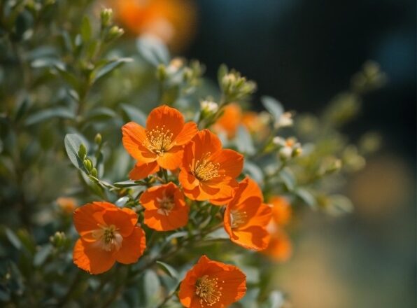 Flower, Plant, Petal, Orange, Grass, Natural Landscape