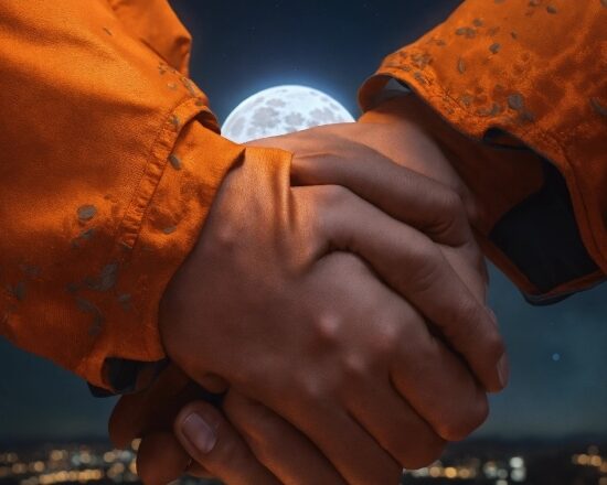 Hand, Sky, Light, World, Orange, Finger