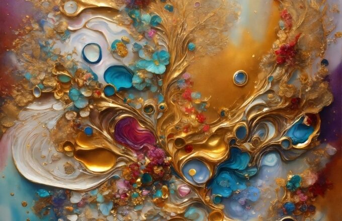 Liquid, Art, Natural Material, Aqua, Paint, Pattern