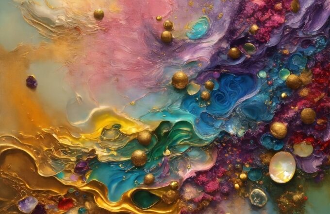 Liquid, Art Paint, Paint, Nature, Purple, Organism