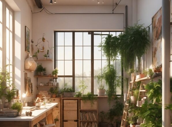 Plant, Property, Window, Houseplant, Flowerpot, Table