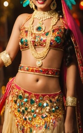 Temple, Entertainment, Trunk, Bangle, Dance, Abdomen