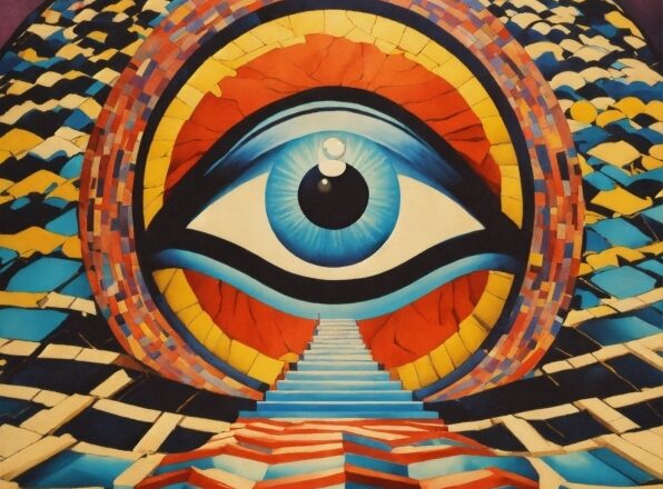 Eye, Textile, Art, Painting, Wall, Symmetry