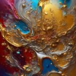 Liquid, Fluid, Organism, Art, Paint, Electric Blue