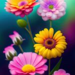 Nvidia Ai Painting, Pollen, Flower, Pink, Daisy, Floral