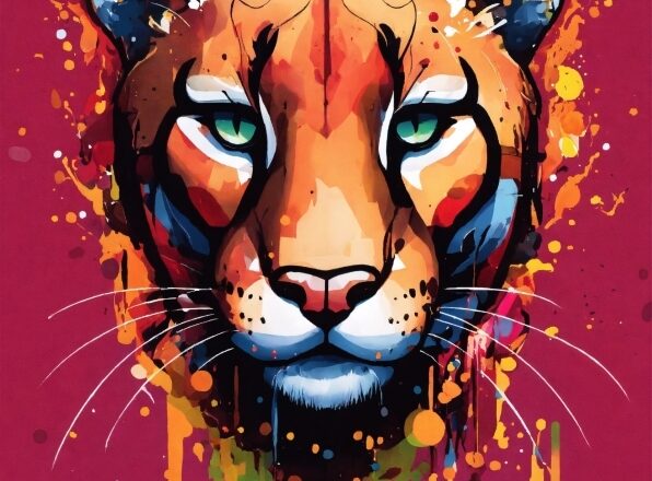 Siberian Tiger, Bengal Tiger, Paint, Organism, Carnivore, Art