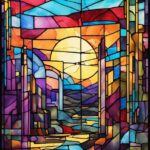 Fixture, Art, Tints And Shades, Glass, Stained Glass, Rectangle