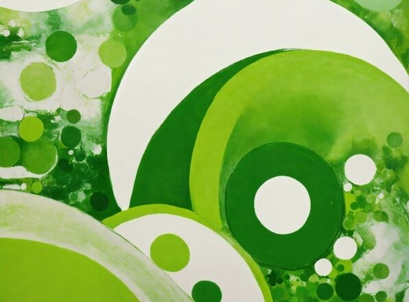 Green, Light, Organism, Art, Font, Circle