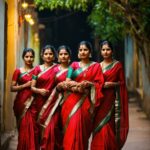 Sari, Temple, Smile, Tree, Happy, Fashion Design
