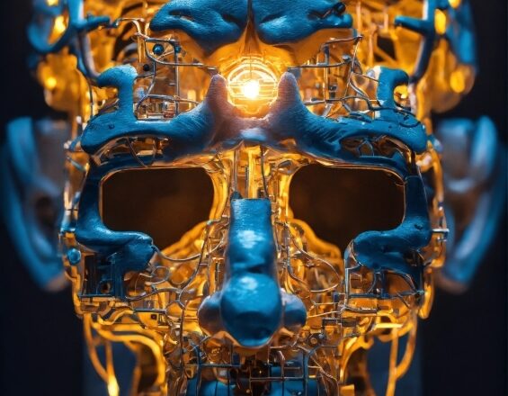 Blue, Light, Jaw, Bone, Electric Blue, Personal Protective Equipment