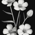 Flower, Plant, White, Black, Petal, Botany