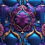 Blue, Purple, Azure, Textile, Organism, Art