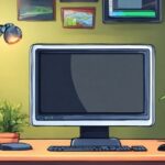 Computer, Computer Monitor, Plant, Output Device, Green, Television