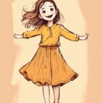 Fashion, Cartoon, Art, Dress, Person, Hair