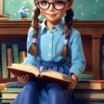 Hairstyle, Smile, School Uniform, Blue, Vision Care, Eyewear