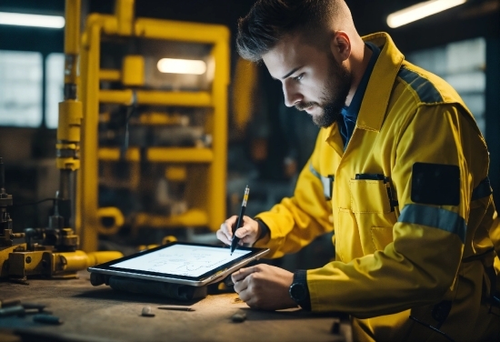 Hand, Watch, Yellow, Workwear, Automotive Design, Engineering