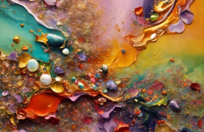 Liquid, Paint, Organism, Orange, Art, Painting