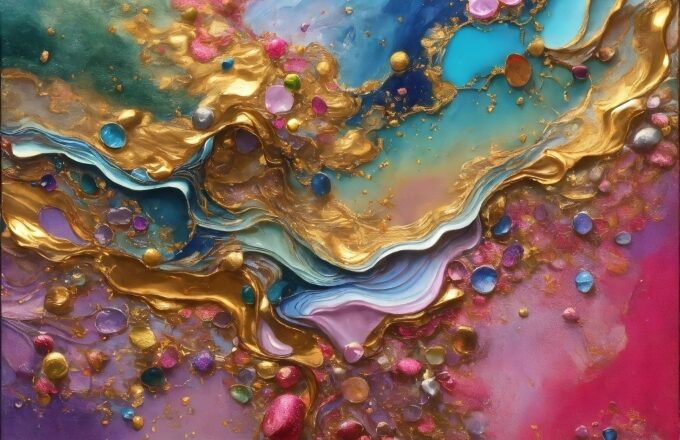 Liquid, Paint, Purple, Fluid, Water, Art