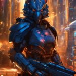 Mecha, Toy, Cg Artwork, Electric Blue, Machine, Fictional Character