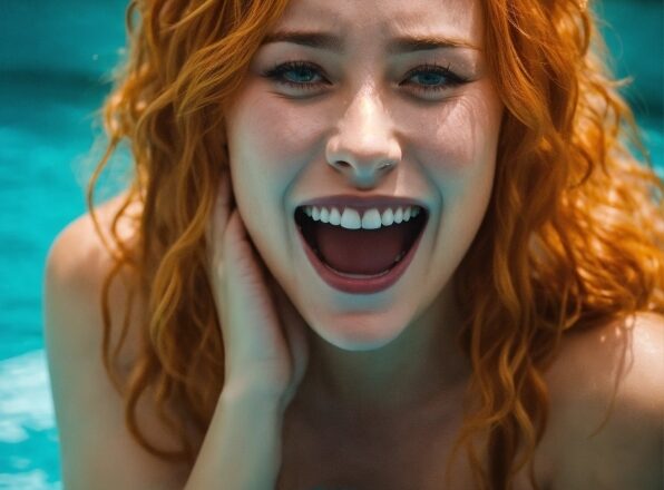 Nose, Face, Hair, Smile, Water, Head