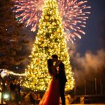 Photograph, Christmas Tree, Light, Nature, Fireworks, People In Nature