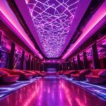 Purple, Light, Building, Lighting, Violet, Entertainment