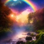 Rainbow, Sky, Water, Atmosphere, Light, Plant