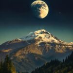 Sky, Atmosphere, Mountain, Moon, Ecoregion, Light