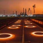 Sky, Light, Infrastructure, Lighting, Road Surface, Line