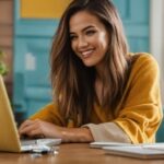 Smile, Computer, Personal Computer, Laptop, Table, Plant