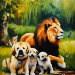 Vertebrate, Dog, Paint, Dog Breed, Painting, Mammal